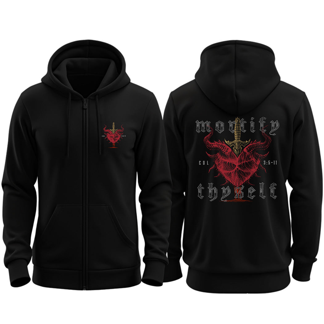 Mortify Thyself - Zip Hoodie