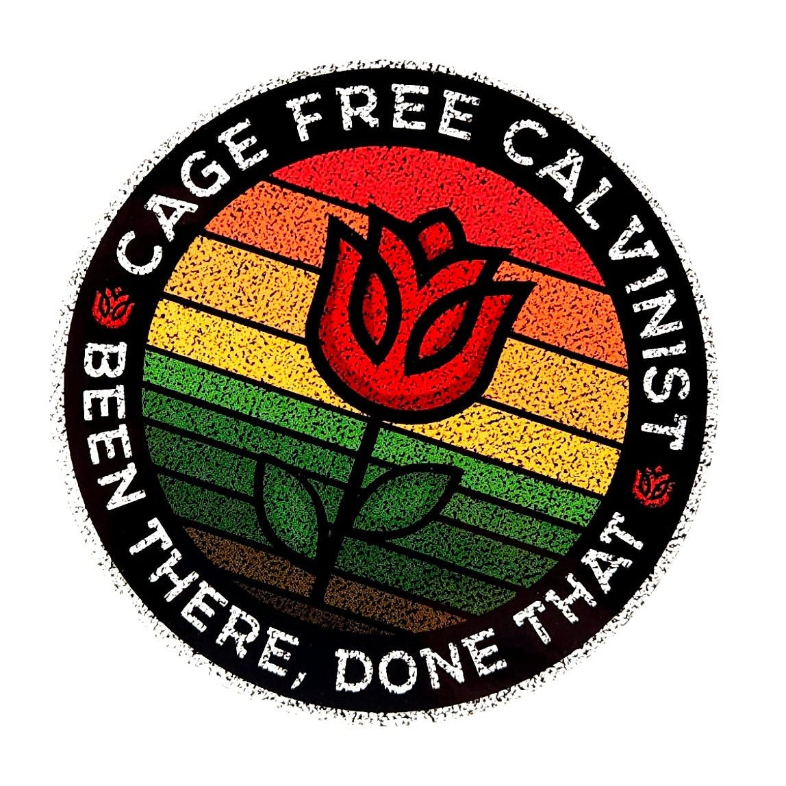Decal - Cage Free Calvinist - Decal - The Reformed Sage - reformed - reformed_gifts - christian_gifts