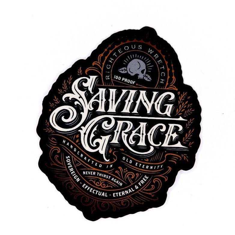 Decal - Saving Grace - Decal - The Reformed Sage - reformed - reformed_gifts - christian_gifts