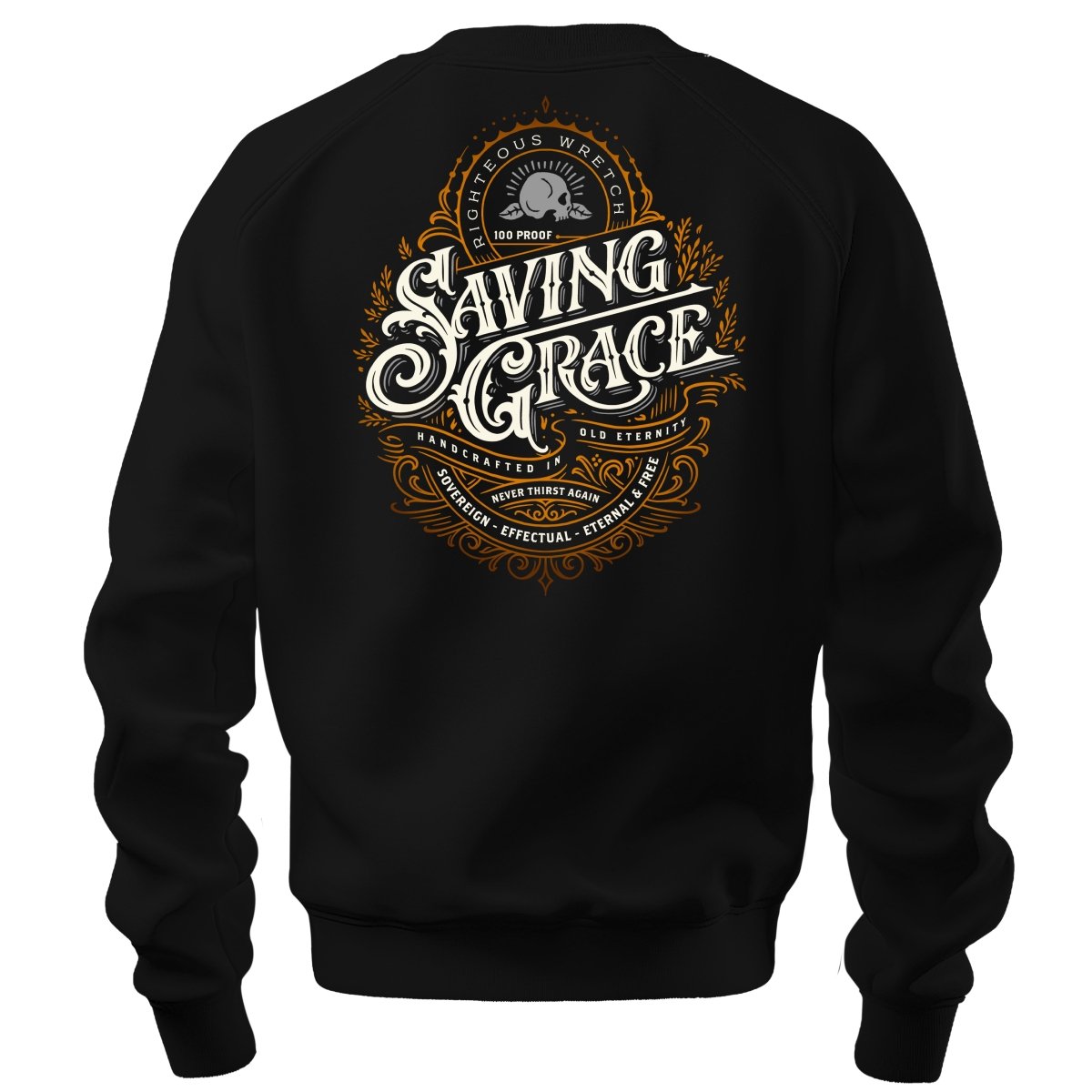 crewneck sweatshirt - Saving Grace - Sweatshirt - The Reformed Sage - reformed - reformed_gifts - christian_gifts