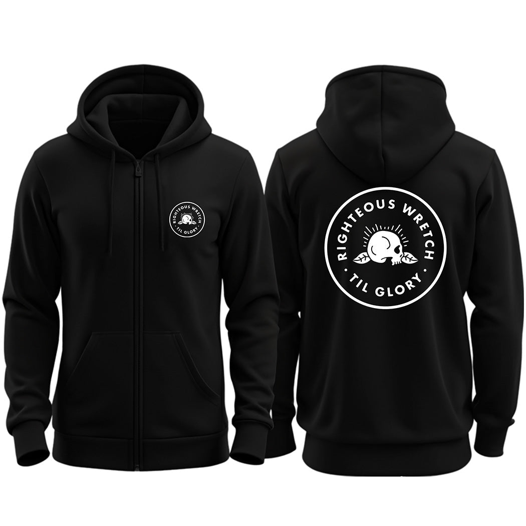 Zip up hoodie - Til Glory Legacy - Zip Hoodie - The Reformed Sage - reformed - reformed_gifts - christian_gifts