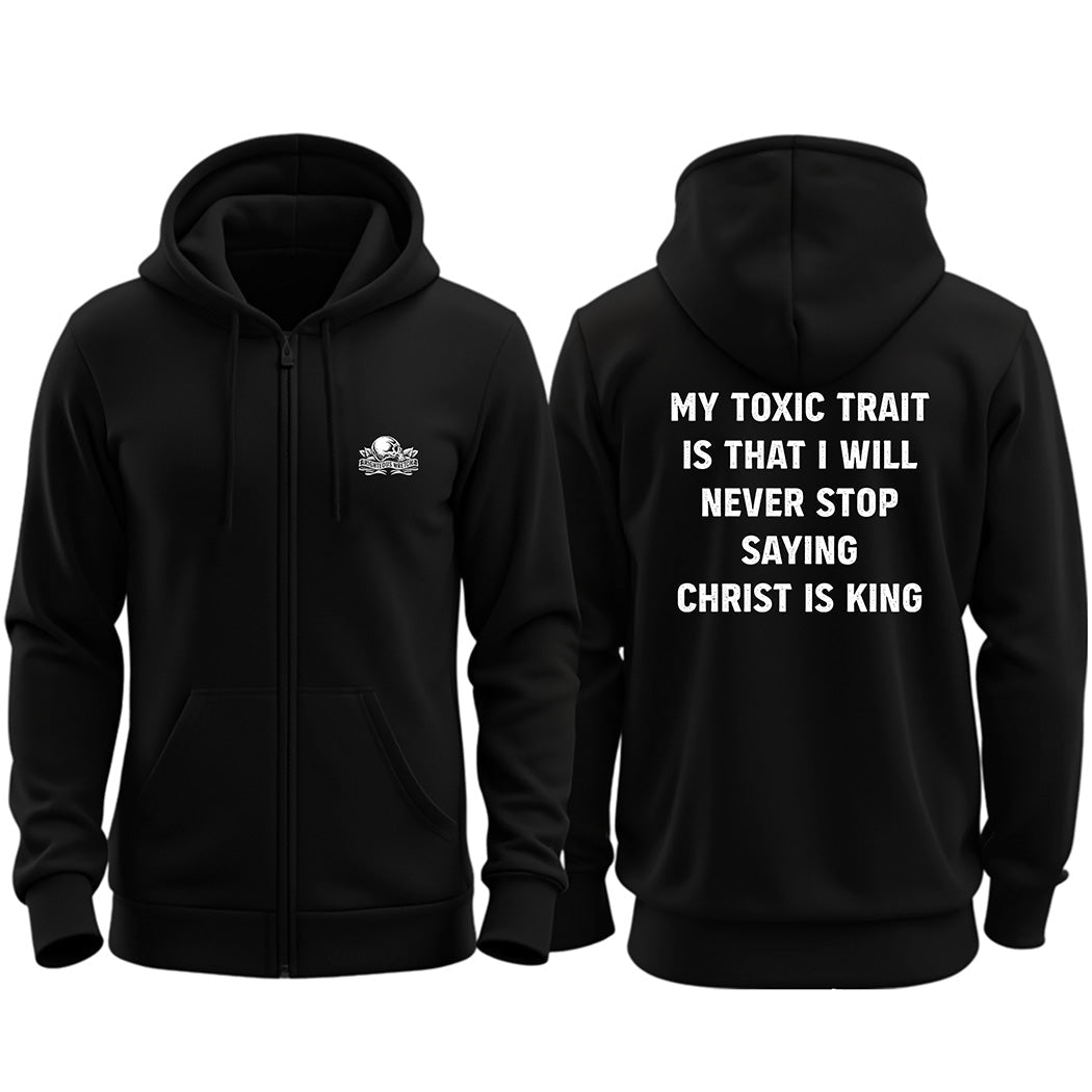Zip up hoodie - Toxic Trait - Zip Hoodie - The Reformed Sage - reformed - reformed_gifts - christian_gifts