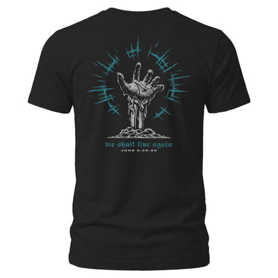Black Live Again t-shirt, John 5:28-29 Christian design