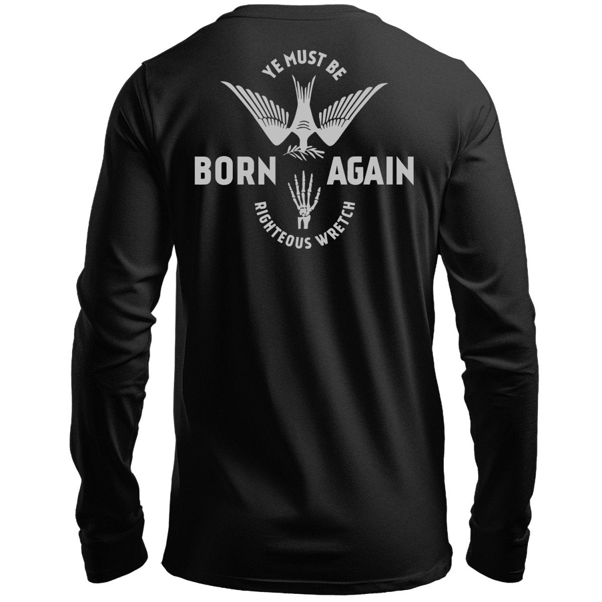 LS - Born Again - Long Sleeve Tee - The Reformed Sage - reformed - reformed_gifts - christian_gifts