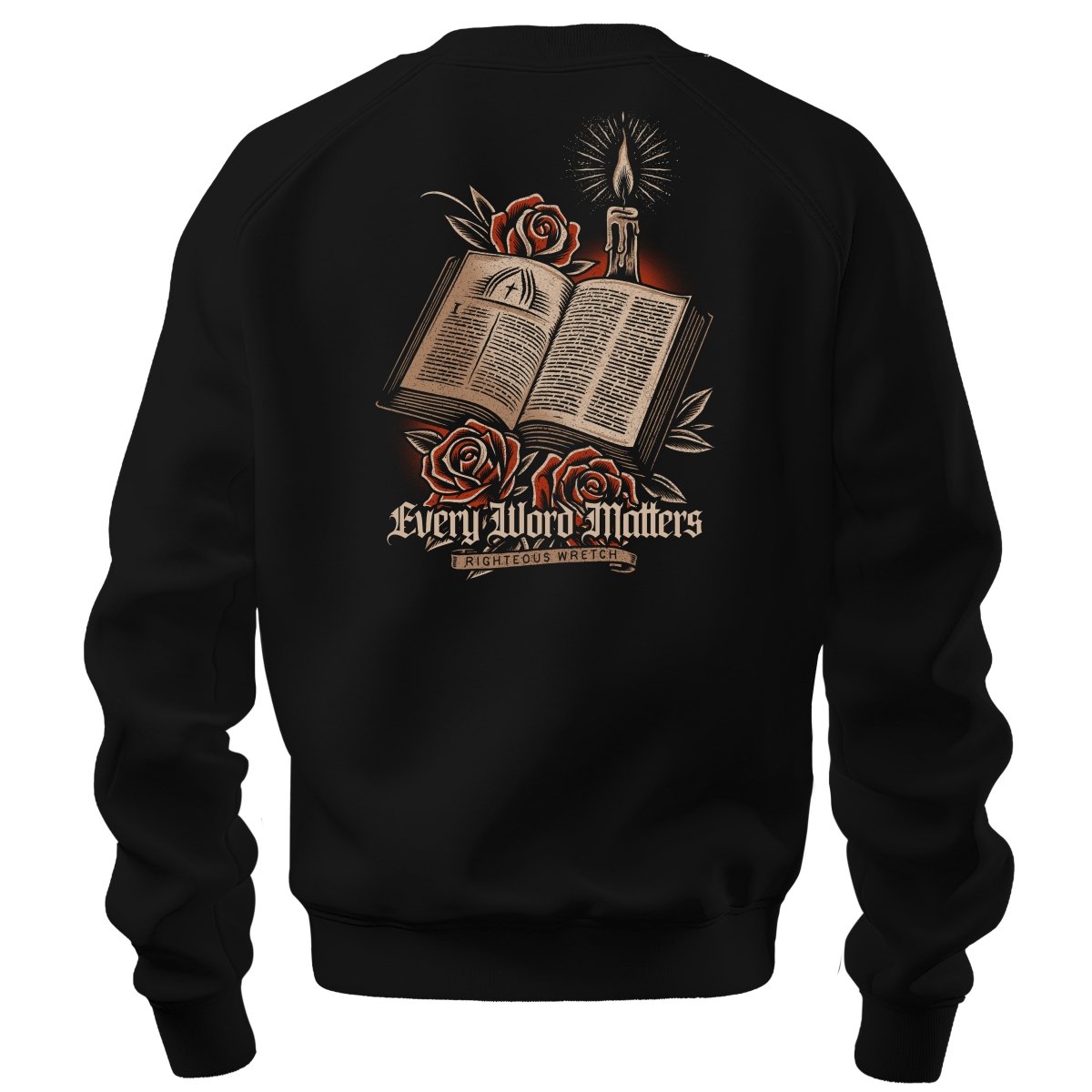 crewneck sweatshirt - Every Word Matters - Sweatshirt - The Reformed Sage - reformed - reformed_gifts - christian_gifts