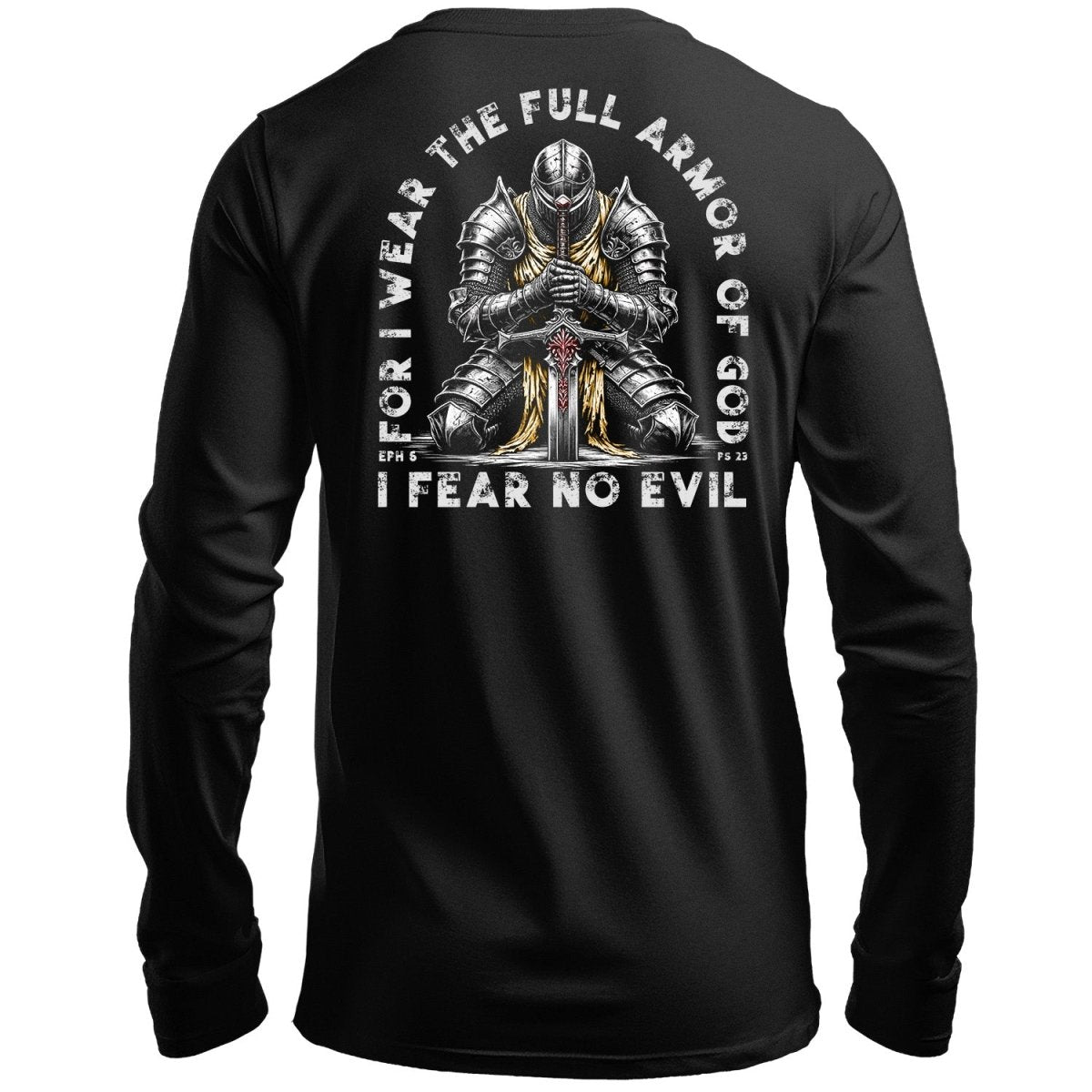 LS - Fear No Evil - Long Sleeve Tee - The Reformed Sage - reformed - reformed_gifts - christian_gifts