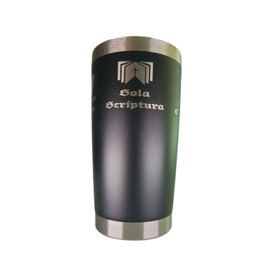 20oz tumbler - Five Sola Wrap - 20oz - The Reformed Sage - reformed - reformed_gifts - christian_gifts