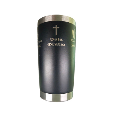 20oz tumbler - Five Sola Wrap - 20oz - The Reformed Sage - reformed - reformed_gifts - christian_gifts
