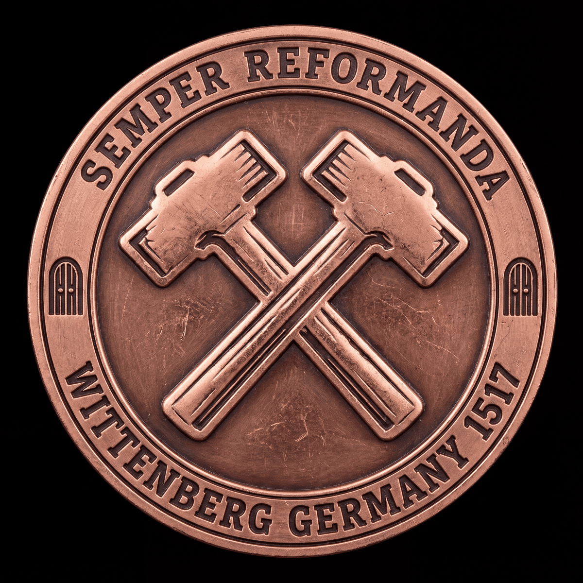 Coin - Martin Luther 26 - Coin - Righteous Wretch - #reformed# - #reformed_gifts# - #christian_gifts#