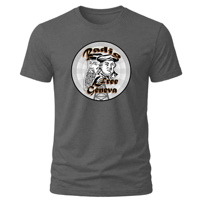 Official Alpha and Omega Ministries Radio Free Geneva T-Shirt
