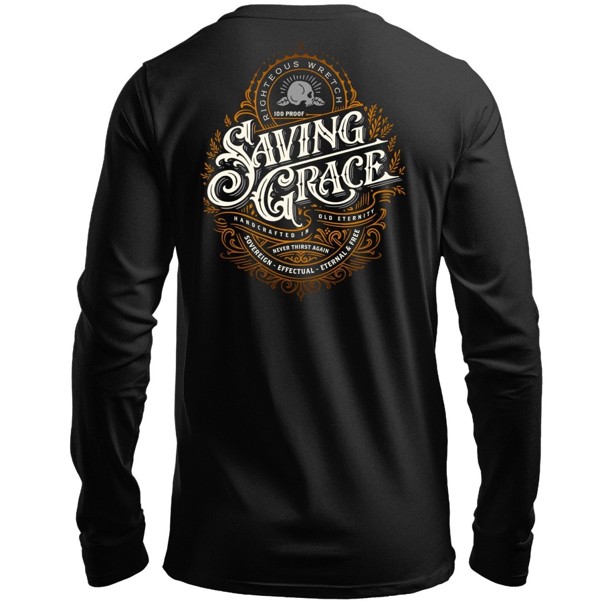 LS - Saving Grace - Long Sleeve Tee - The Reformed Sage - reformed - reformed_gifts - christian_gifts