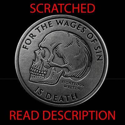 Coin - Wages SCRATCHED - Coin - The Reformed Sage - reformed - reformed_gifts - christian_gifts