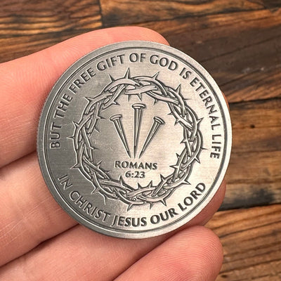 Coin - Wages SCRATCHED - Coin - The Reformed Sage - reformed - reformed_gifts - christian_gifts