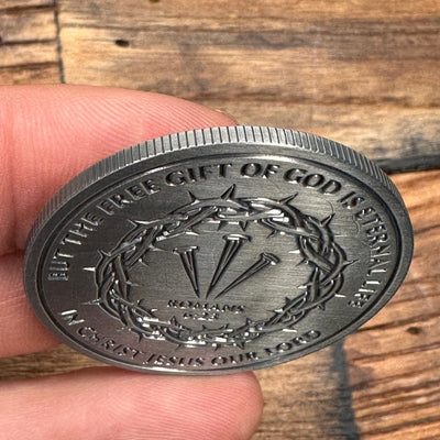 Coin - Wages SCRATCHED - Coin - The Reformed Sage - reformed - reformed_gifts - christian_gifts