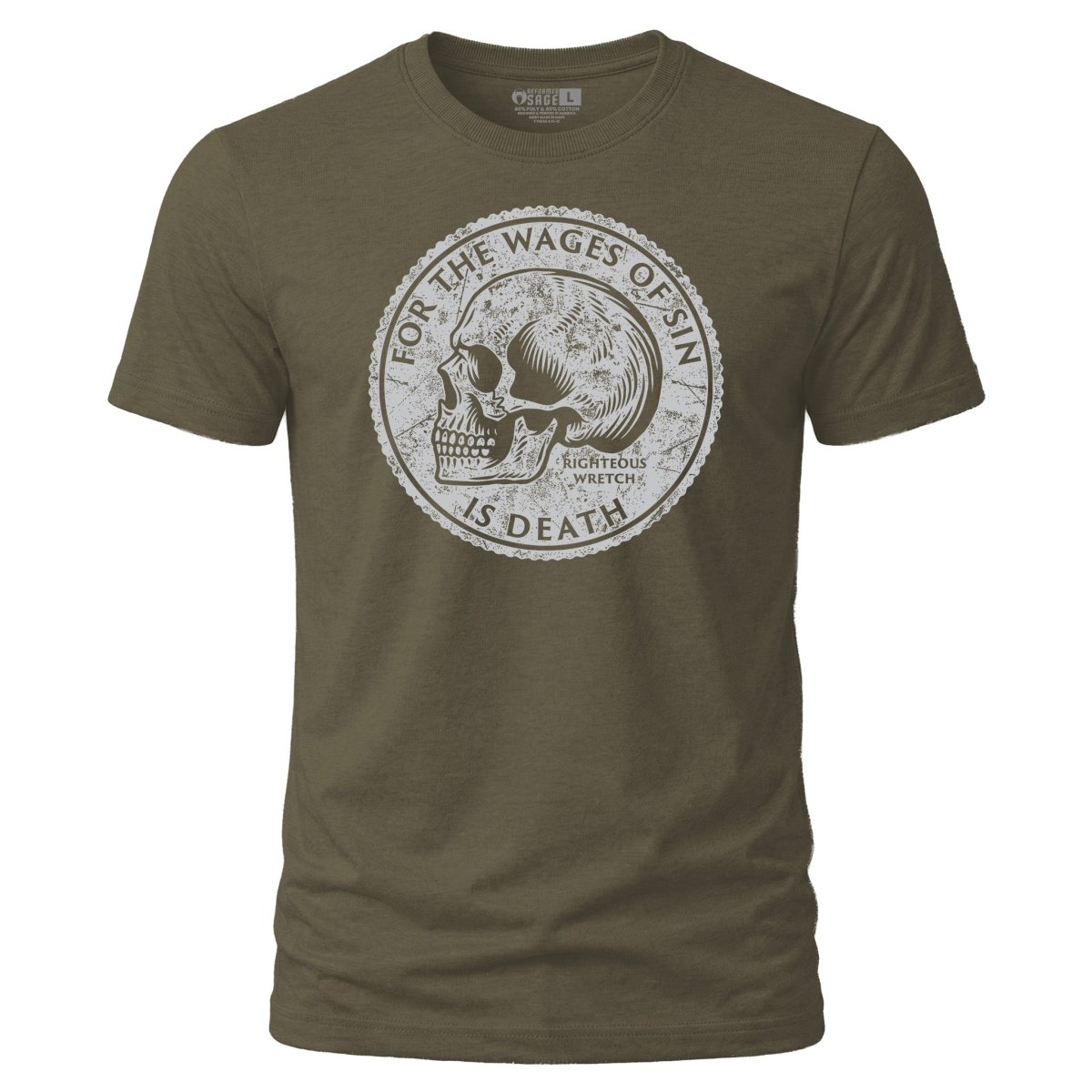 Shirt - Wages - Tee - The Reformed Sage - reformed - reformed_gifts - christian_gifts