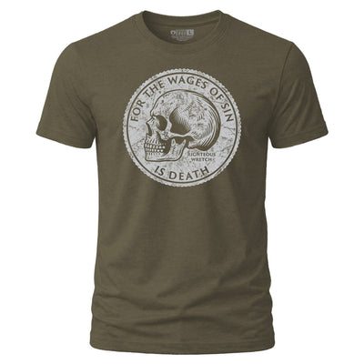Shirt - Wages - Tee - The Reformed Sage - reformed - reformed_gifts - christian_gifts