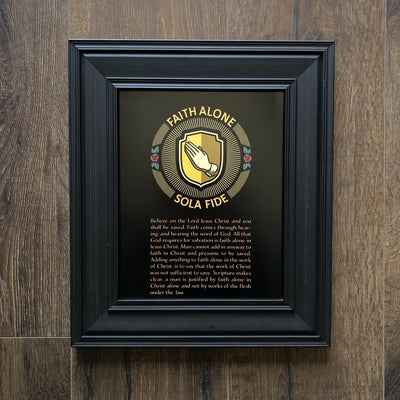 Printed Art - Sola Fide Seal - Wall Art - The Reformed Sage - #reformed# - #reformed_gifts# - #christian_gifts#